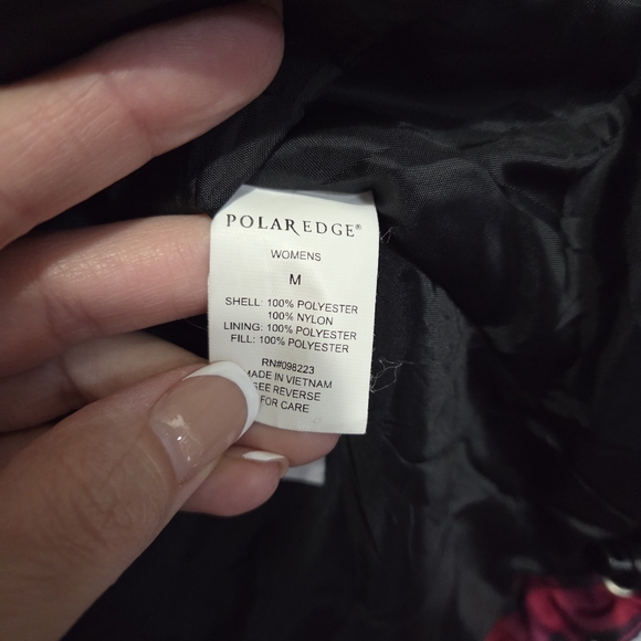 Polar Edge Women Nylon Fleece-lined Pink & Black Plaid Ski Jacket Size Medium - Picture 11 of 16